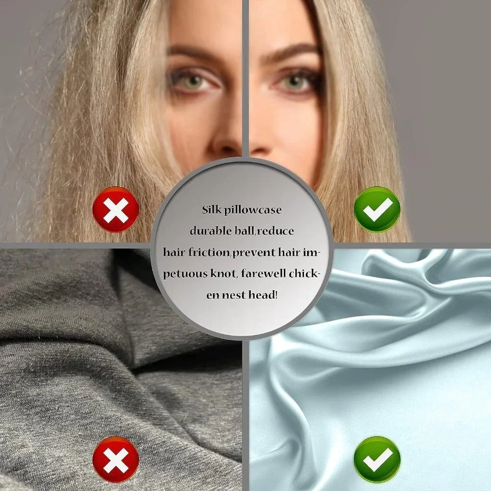 👉 1 Silk Pillowcase for Hair and Skin Standard Size 20